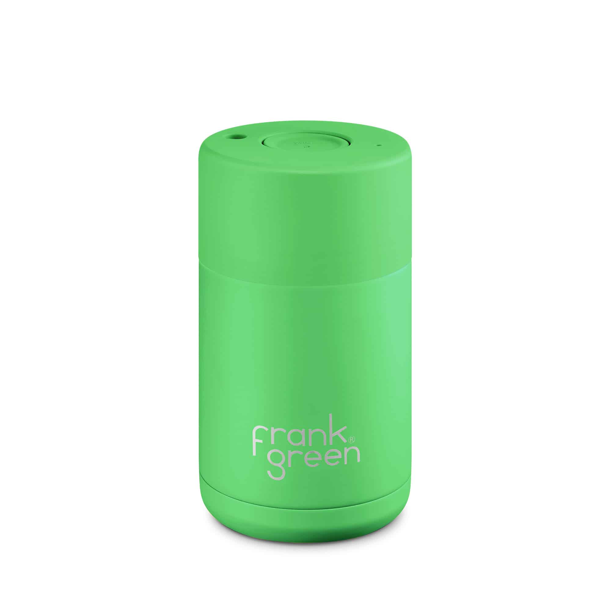 Ceramic Reusable Cup 10oz Neon Green