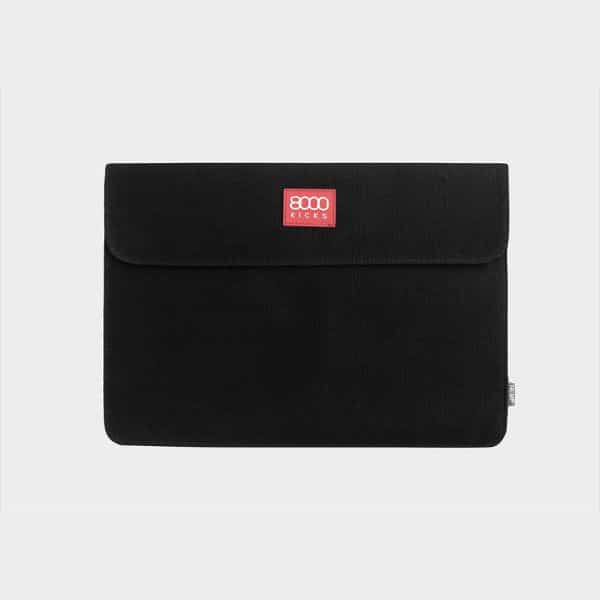 8000Kicks Hemp Laptop Case Large Black