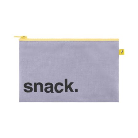 Fluf food pouch with zipper SNACK Lavender