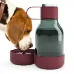 ASOBU Μπουκάλι με Μπολ Σκύλου Burgundy
